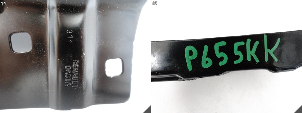 фото №15, Dacia logan iii sandero iii jogger направляющая кронштейн крыла правый перед