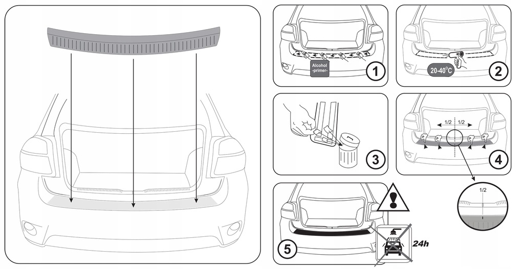 фото №4, Vw caddy 2010-2014 накладка na бампер молдинг