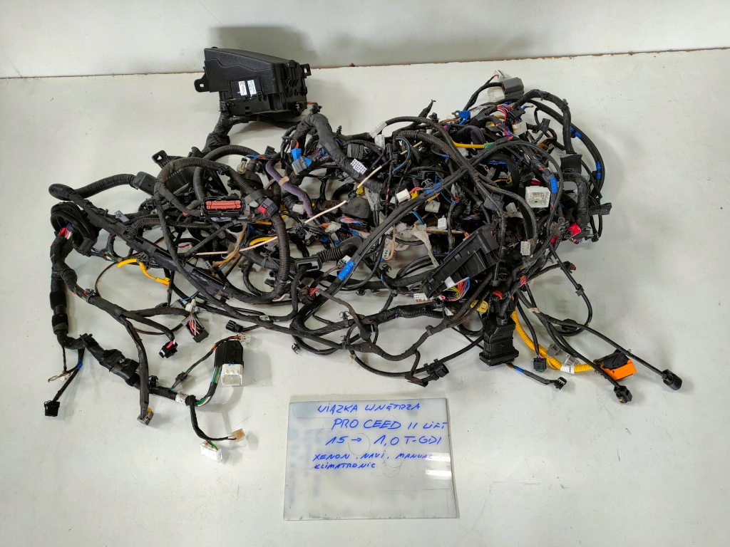 фото №1, Kia pro ceed ii 12- джгут електропроводка салону 1.0 t-gdi navi кондиціонер механічна коробка передач