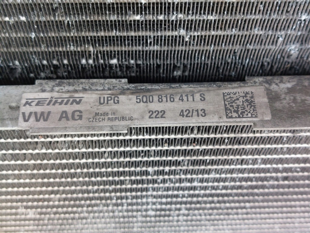 Радиатор радиатор вентилятор 1.6 tdi octavia 3 leon 3 golf vii komple Оригинал