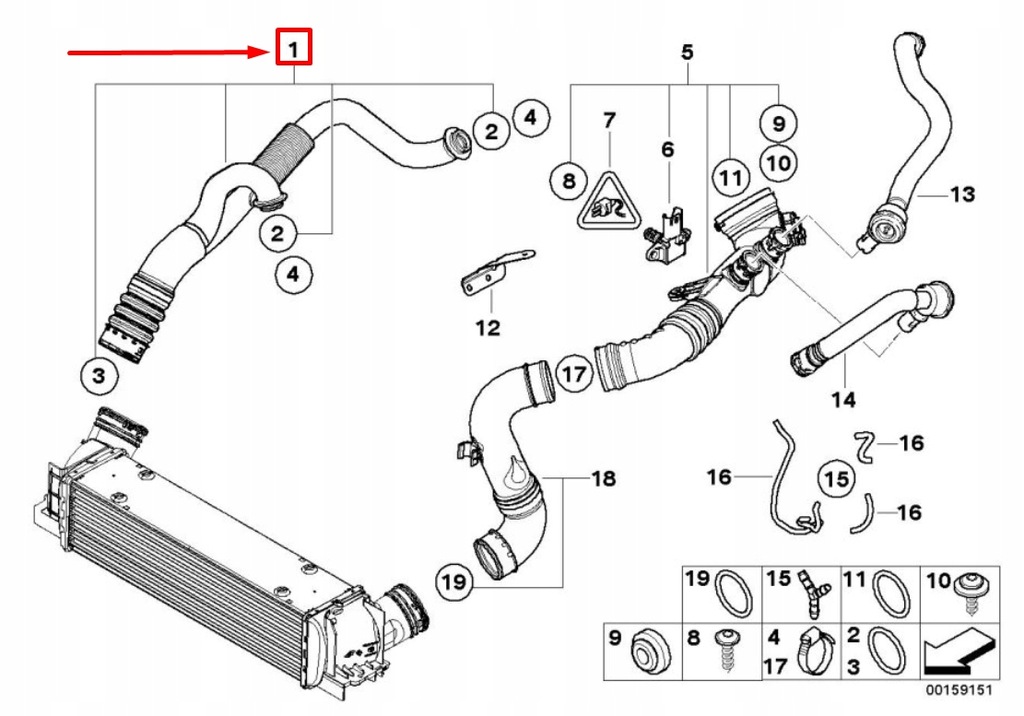 фото №7, Bmw 3 e90 турбонагнетатель charge труба 7556551 11657556551