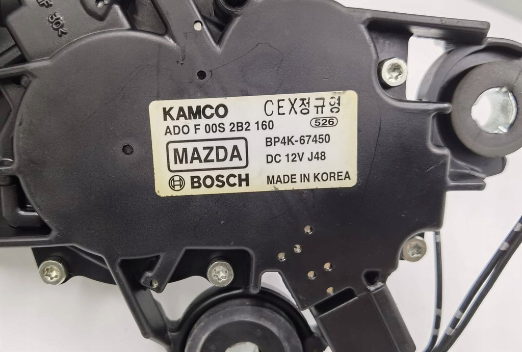 фото №7, Моторчик дворники стекло задний mazda 3 facelift bk 2007 bp4k-67450
