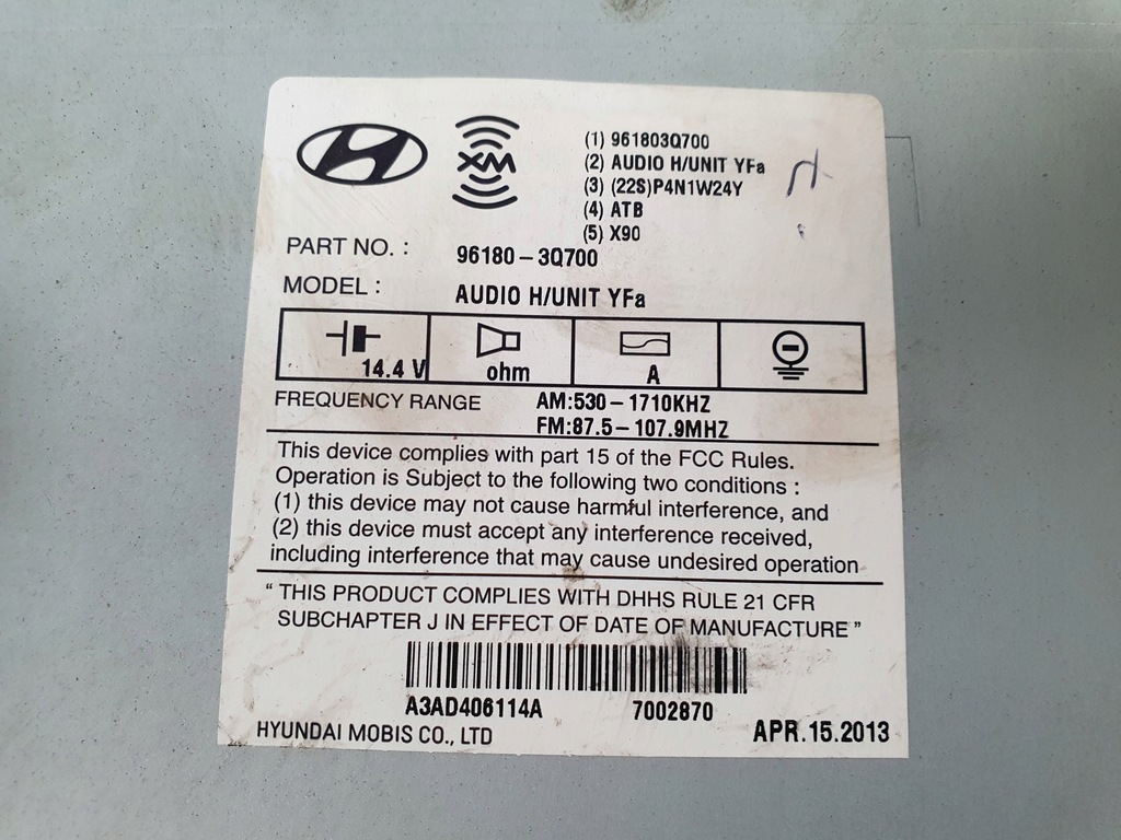 фото №3, Hyundai sonata 2013 радио cd ładne