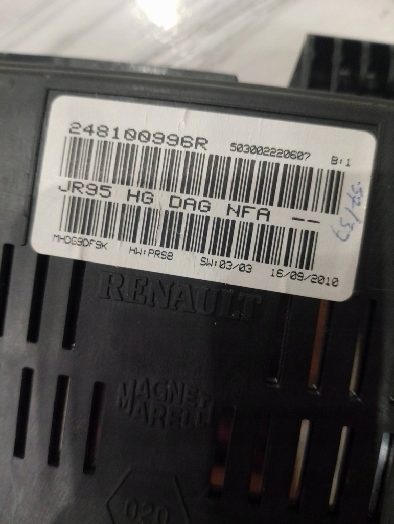 фото №5, Лічильник приладова панель scenic iii renault 248100996r