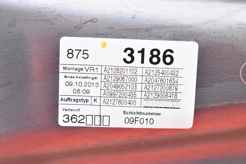 фото №10, Підйомник скло правий перед eu a2128201102 mercedes e-klasa w212 09-16