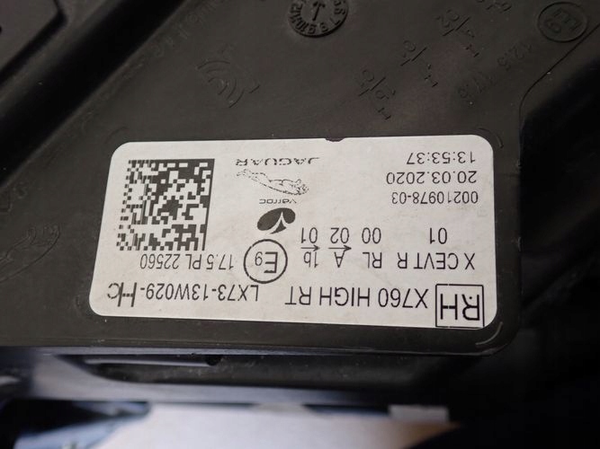 фото №8, Jaguar xe full led lift фара правий лампа права lx73-13w029-hc