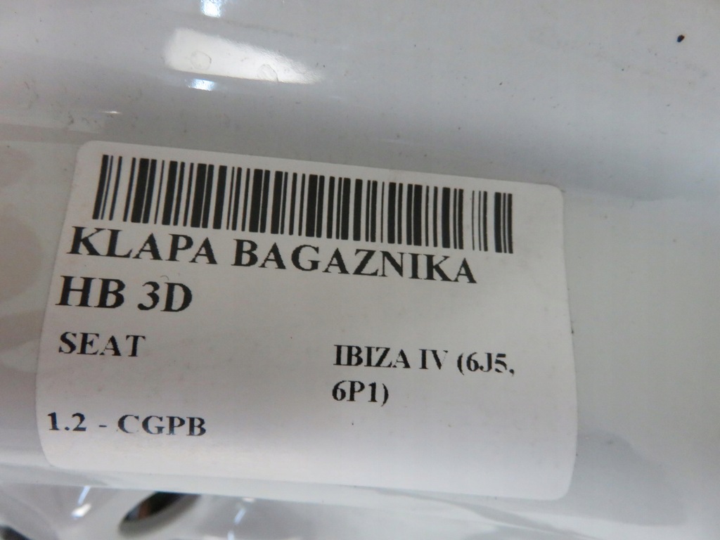 фото №9, Крышка багажника багажника 3d seat ibiza iv lb9a