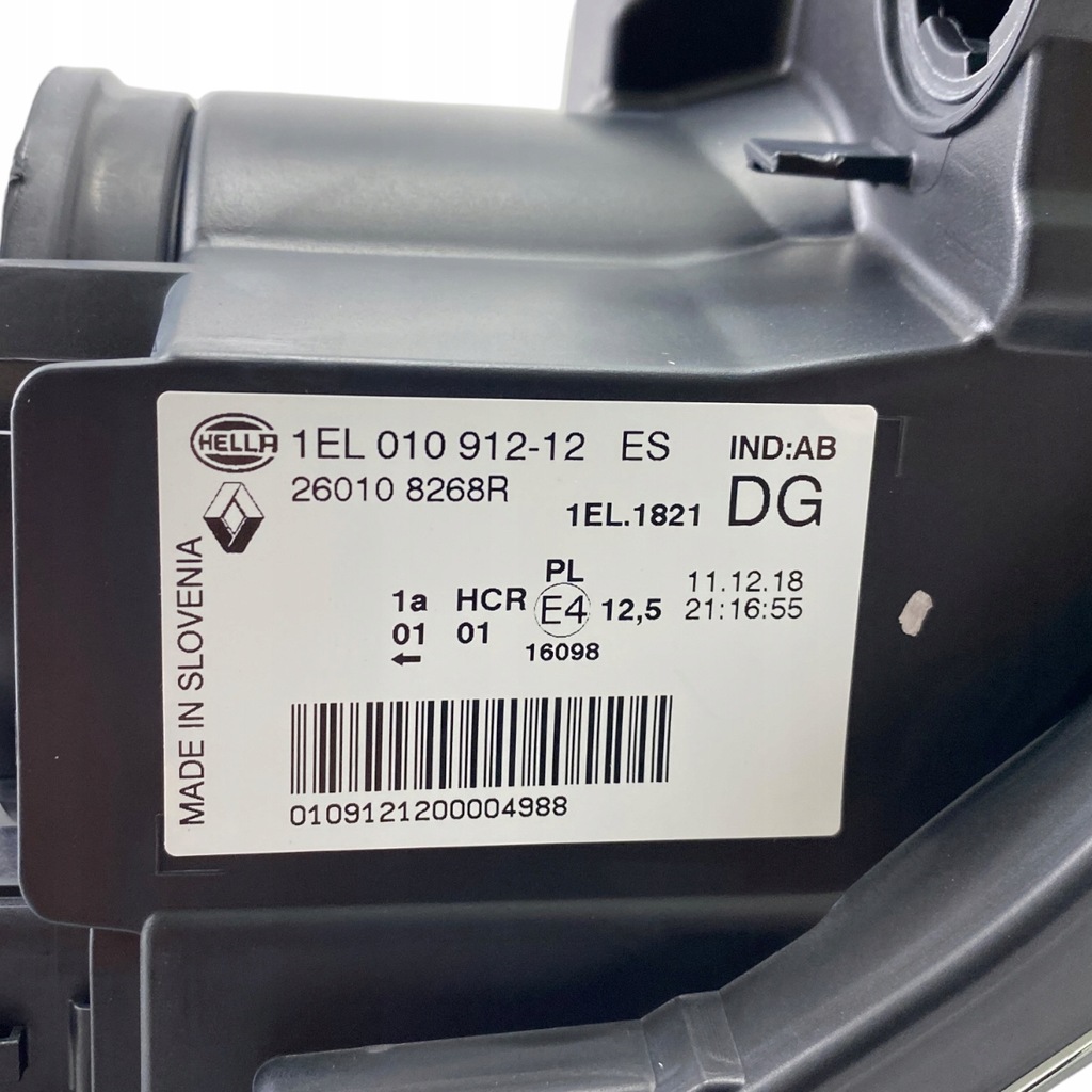 фото №13, Лампа правый перед renault zoe z.e 260108268r