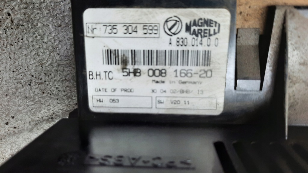 фото №5, Панель кондиционера lancia lybra 02r 1.9jtd 735304599