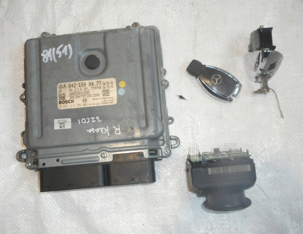 фото №1, Mercedes r w251 3,2 cdi набір бортовий комп'ютер ключ