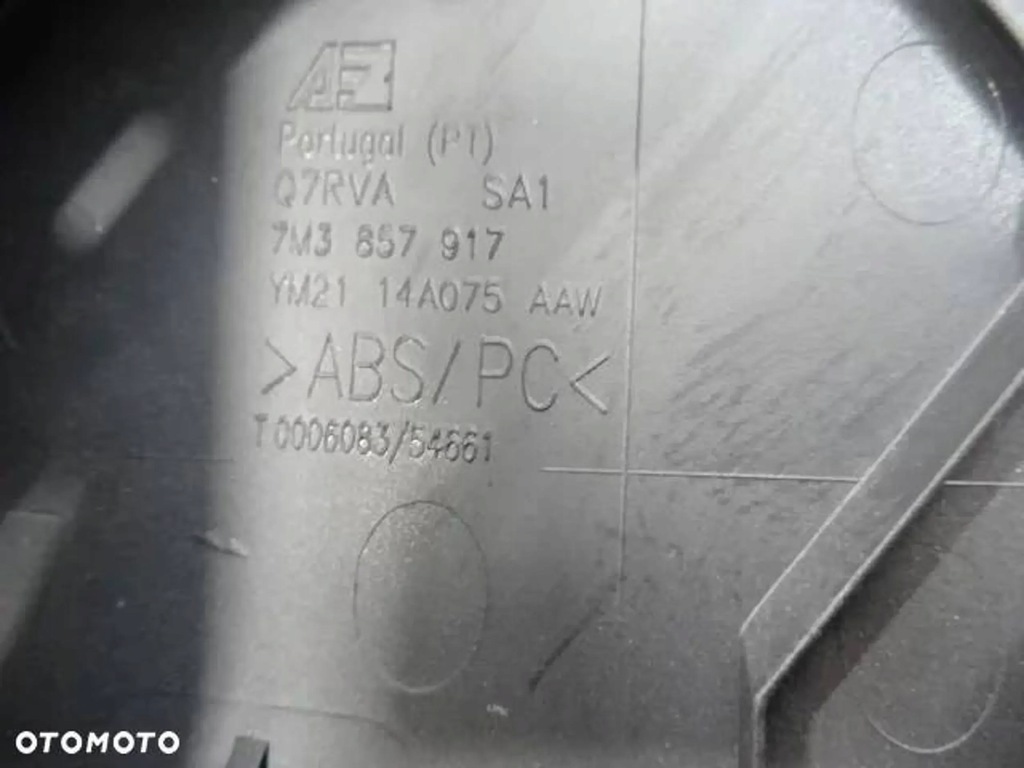 фото №7, Защита pod руль бардачок seat alhambra i lift 7m3858903f nr46