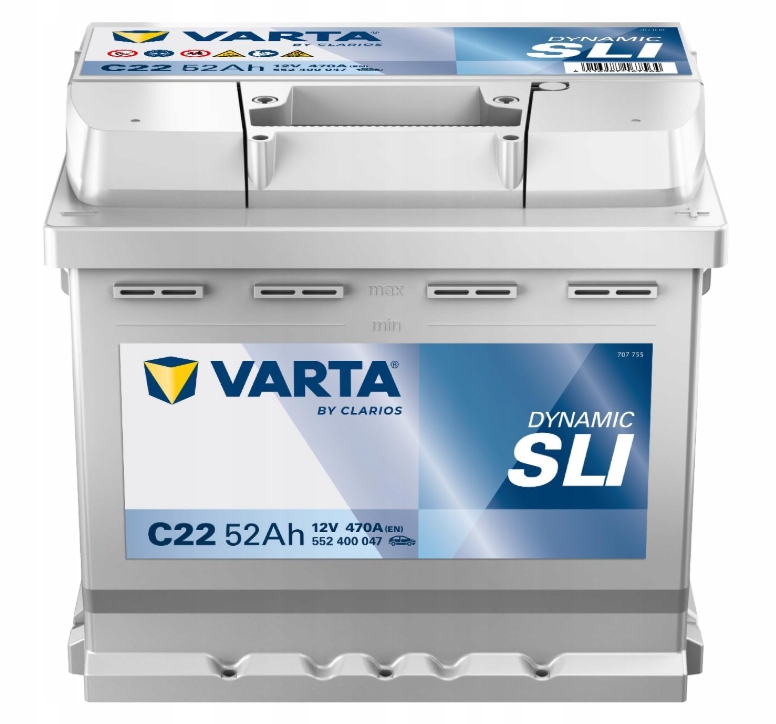 фото №5, Акумулятор varta dynamic sli 52ah 470a c22