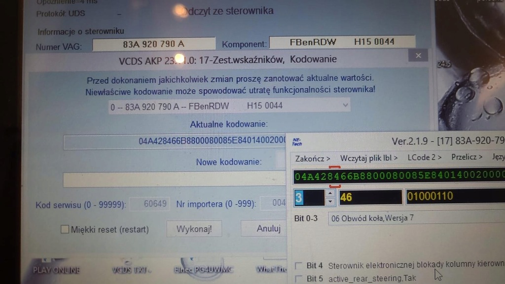 фото №5, Счетчик приборы виртуальный audi q3 83a920790a dopiszemy