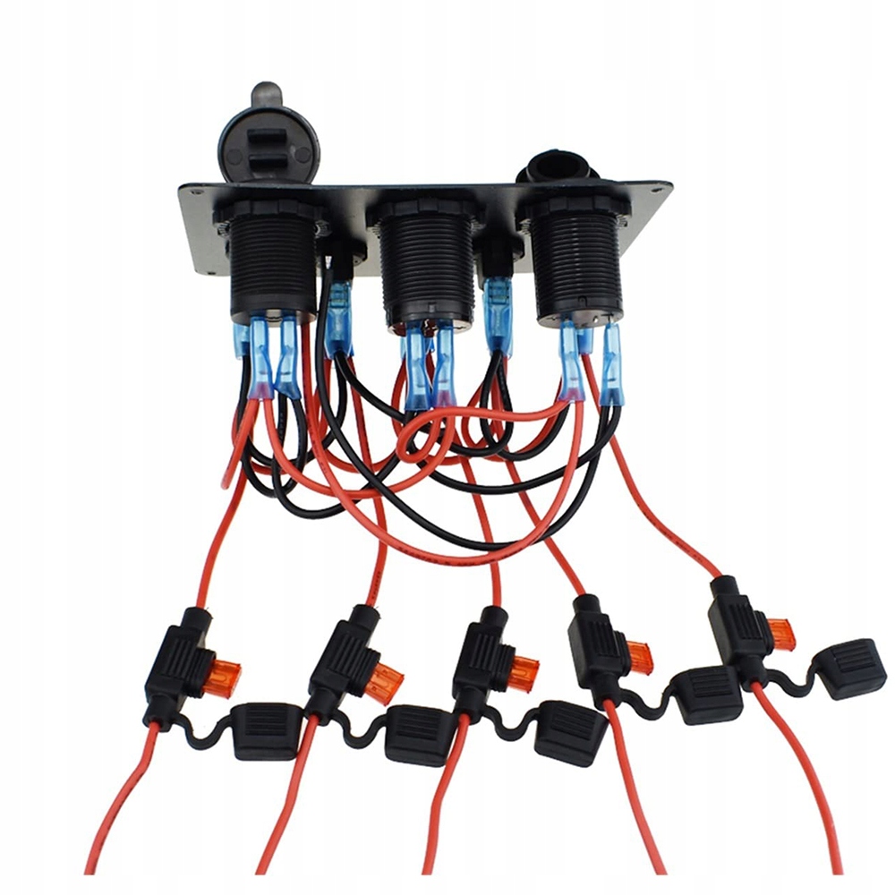 фото №8, Панель переключателей 12-24v usb переключатели выключатель