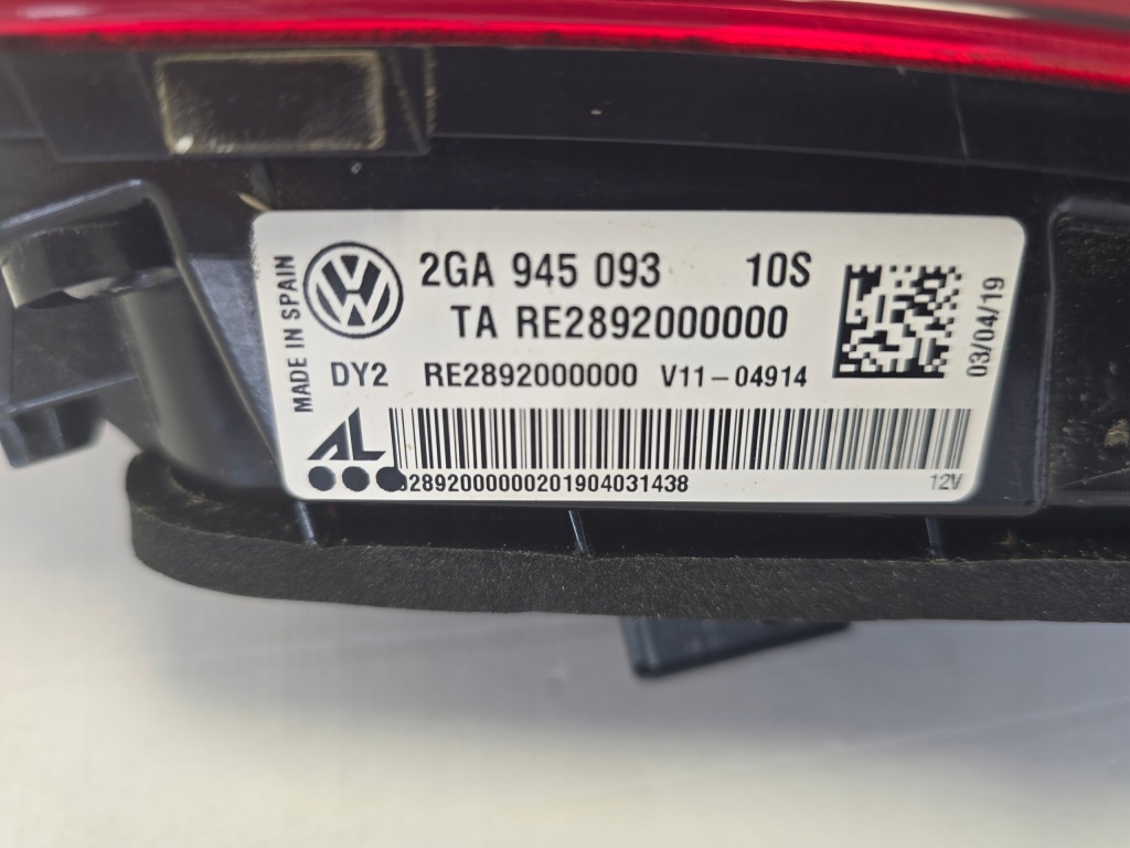 фото №4, Vw t-roc lift лампа задняя задняя левая 2ga945093