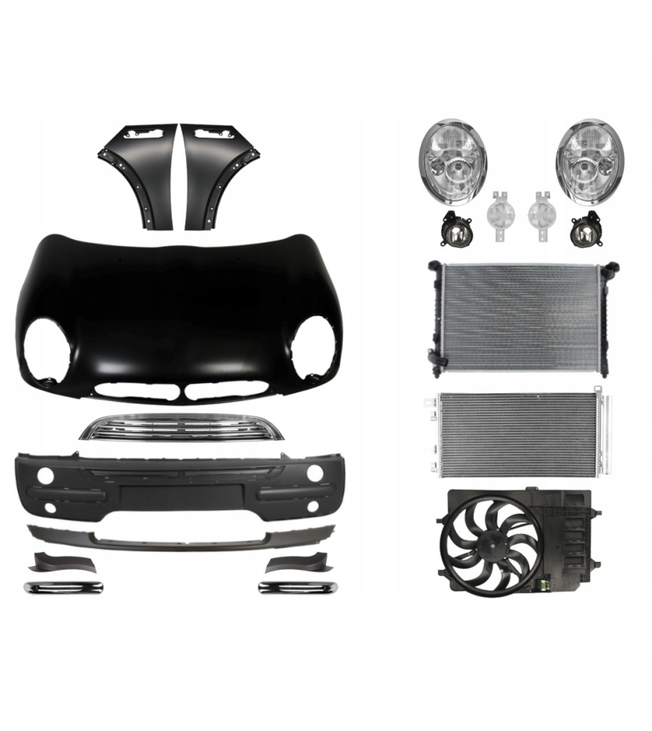 фото №1, Mini one r50 r52 01-04 капот бампер крыло