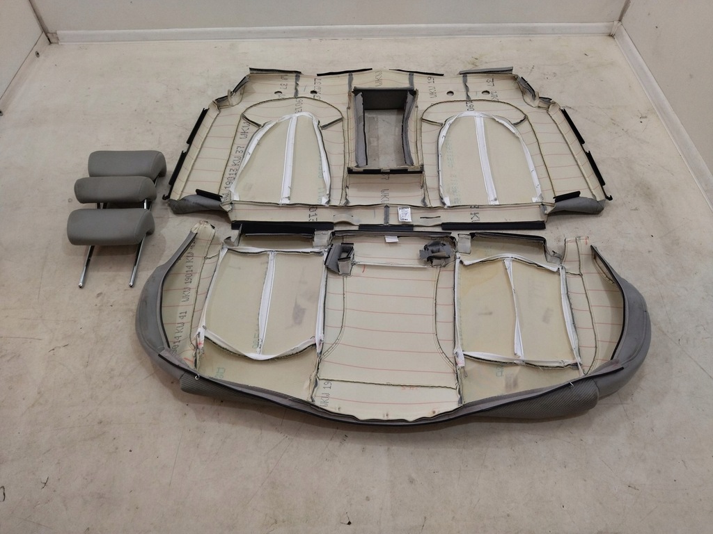 фото №9, Обшивка оббивка захист сидіння заднє сидіння titangrau audi a6 c7