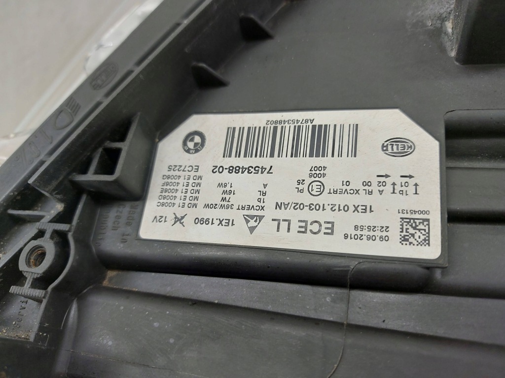 фото №7, Bmw 3 f30 f31 lift lci led права лампа передня перед фара