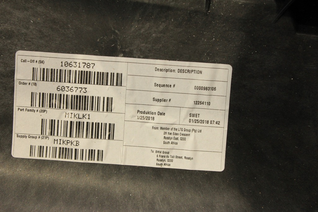 фото №5, Тунель середній підлокітник чорний bmw g01 x3