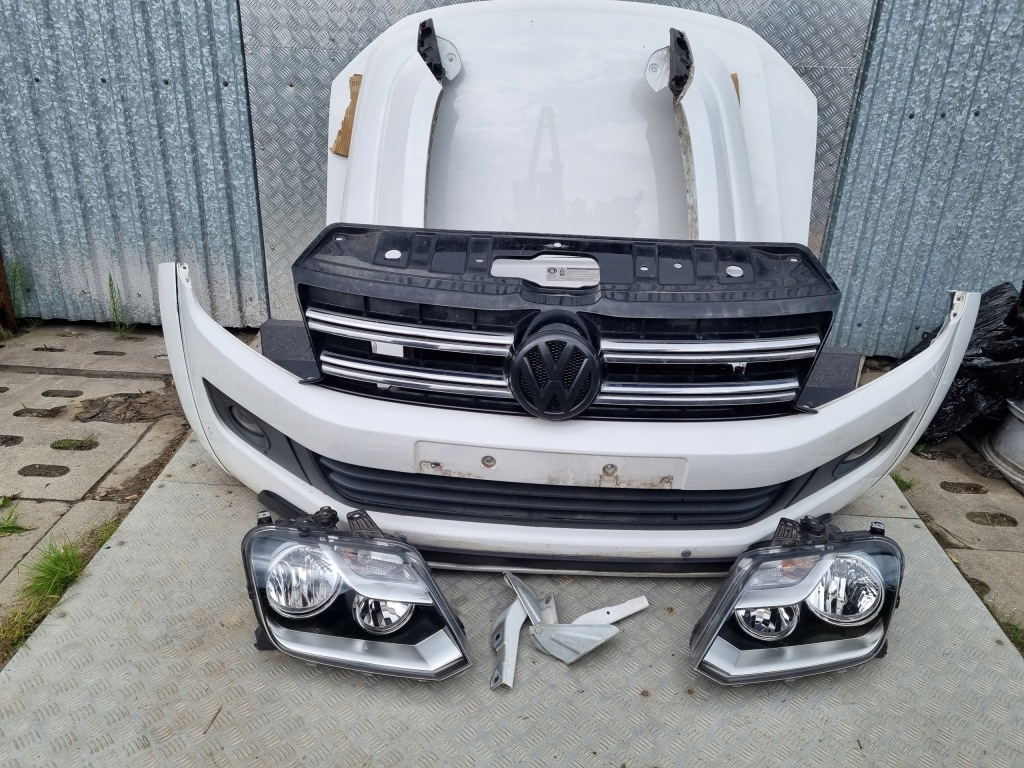 фото №3, Vw amarok 2014 r kompletny перед капот лампы