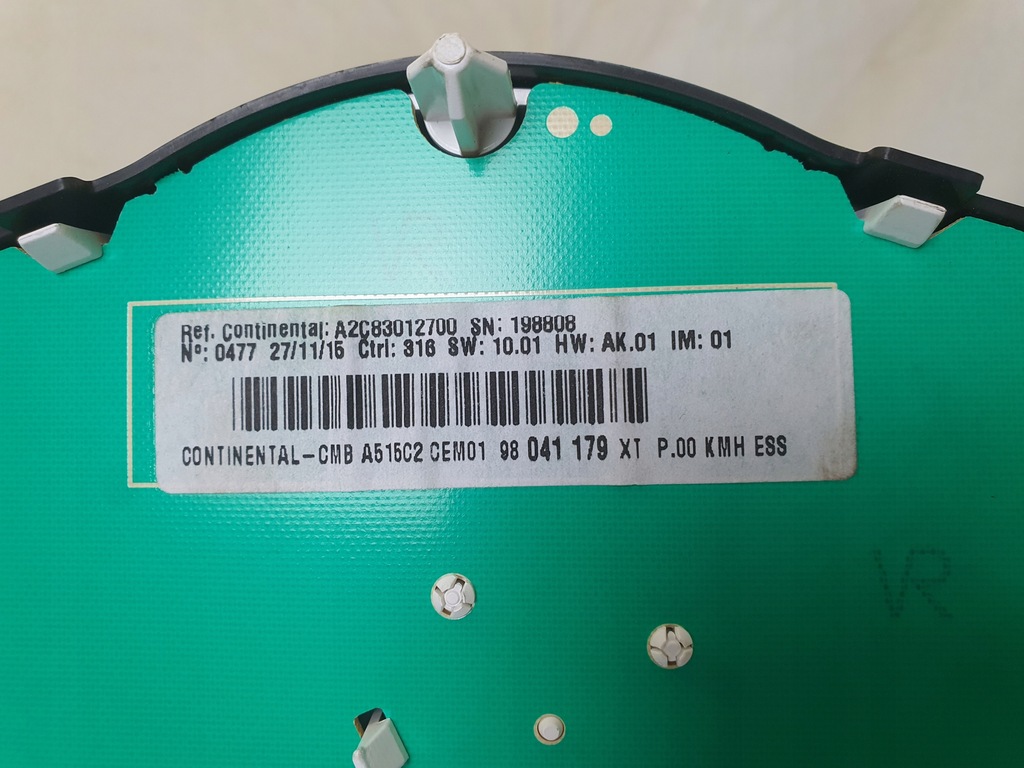 фото №4, Счетчик приборная панель citroen c3 ii 98041179xt