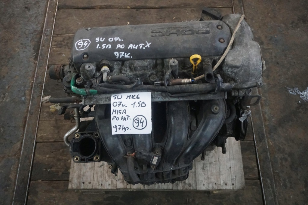 Suzuki swift 3 mk6 двигун 1.5benzyna m15a m26 2007рік блок головка nr.94 Ціна