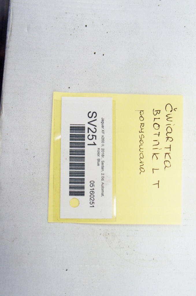 фото №9, Sv251 jaguar xf ii x260 ^ четверть крыло левый задняя blue sedan