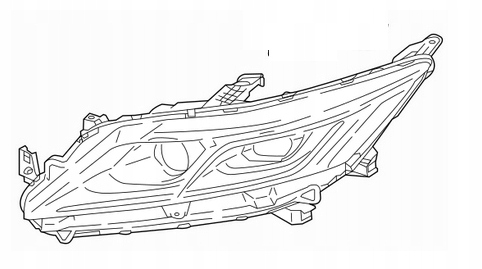 фото №1, Nowa левая лампа mitsubishi eclipse cross od 2018+