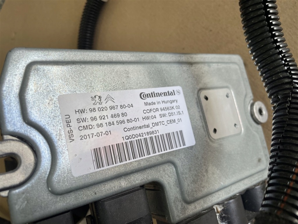 фото №5, Модуль блок управления запуск стоп 2.0 bluehdi peugeot expert 3 iii 16-23r