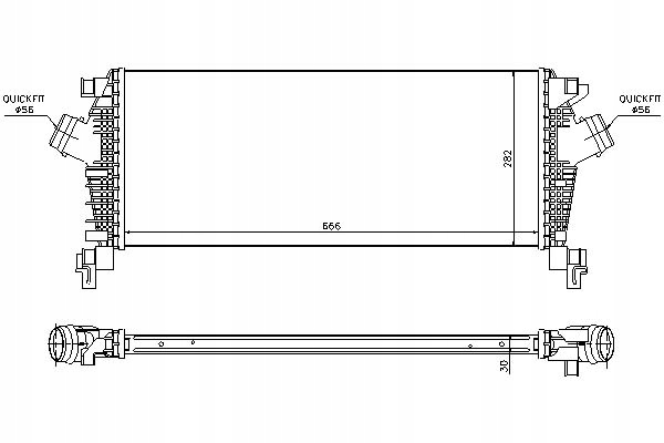 Nissens 96547 радиатор воздуха наддувочный Киев