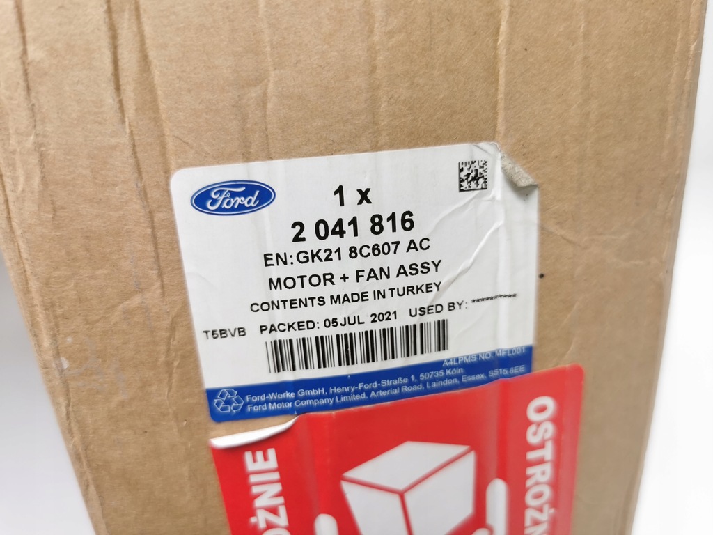 фото №10, Вентилятор радиатора ford transit mk7 mk8 custom оригинальный номер 2041816