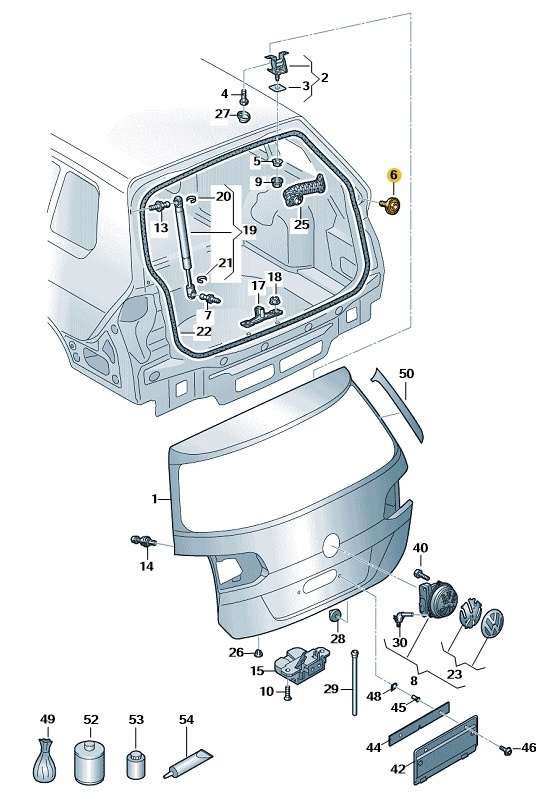 фото №1, Заглушка клипса volkswagen оригинал 1k8823753b