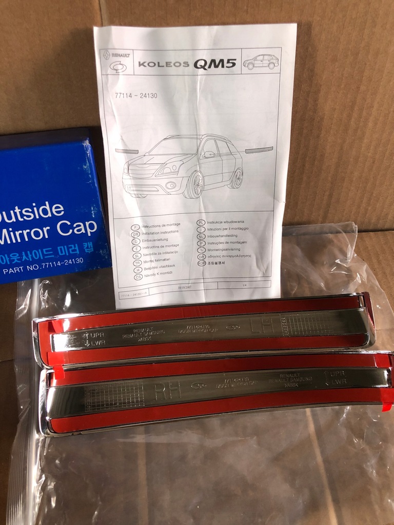 фото №6, Дзеркало накладки хром renault koleos комплект