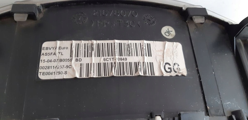 фото №9, Счетчик приборы ford transit tourneo mk7 6c1t-10849gg пробег: 353132 km