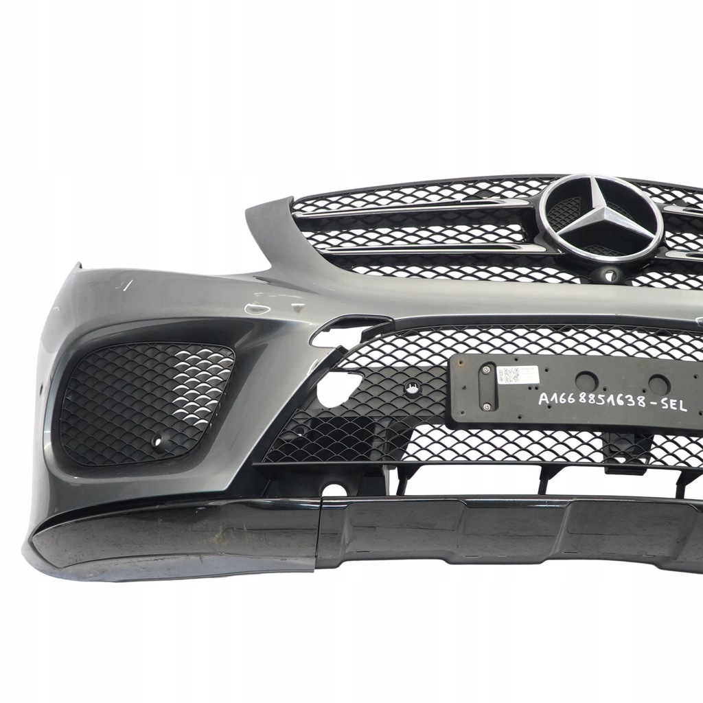 фото №14, Mercedes w166 бампер передний amg selenite grey szary металлик - 992