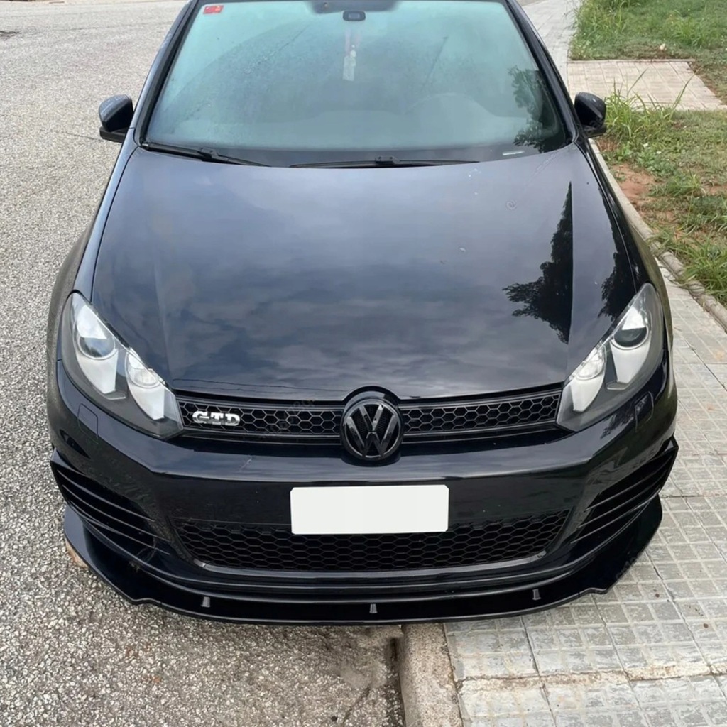 фото №12, Накладка бампера спліттер vw golf vi gti gtd 6 чорний блиск перед спойлер
