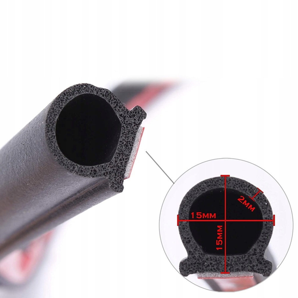 фото №15, Лента уплотнительная прокладка do дверь автомобиля звукоизоляционная прокладка