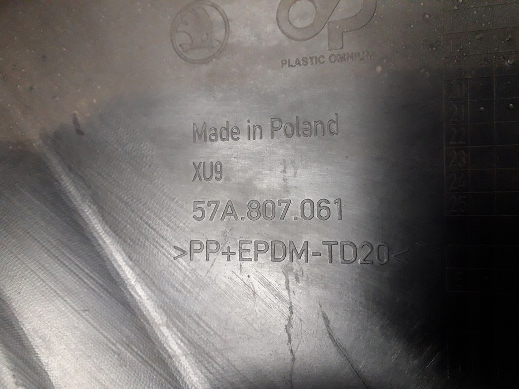 фото №10, Skoda karoq 17- спойлер накладка бампера передній перед 57a807061