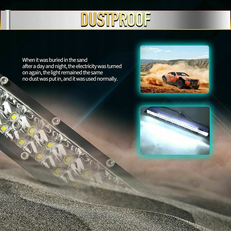 фото №4, 12'' 60w jednorzędowa лампа протитуманна led