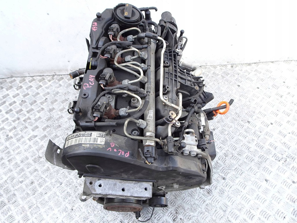 фото №12, Двигатель форсунки насос молдинг kpl. vw polo v 6r seat skoda audi 1.6 tdi cay