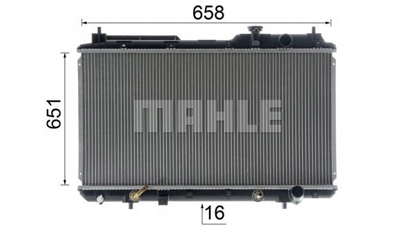 Радіатор води автоматична honda cr-v 1 2.0 10.95-02.02 Недорого