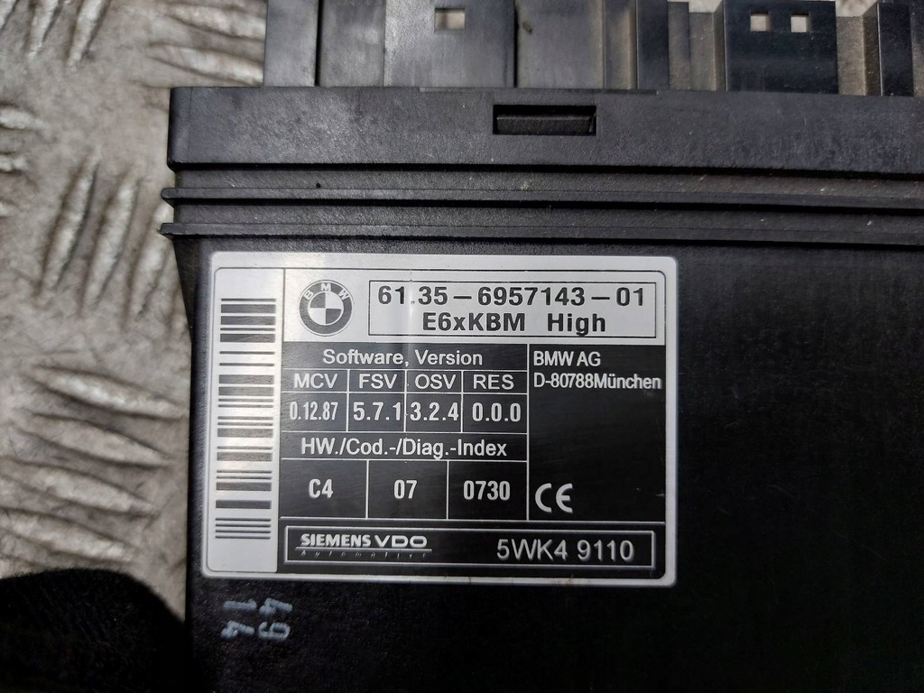 фото №9, Набір стартовий bmw e60 e61 535d 3.0 d m57 7796680 0281011762 6957143