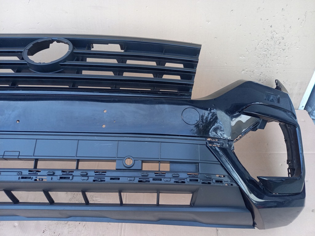 фото №6, Vw touareg iii r-line бампер передний решётка радиатора oryg!