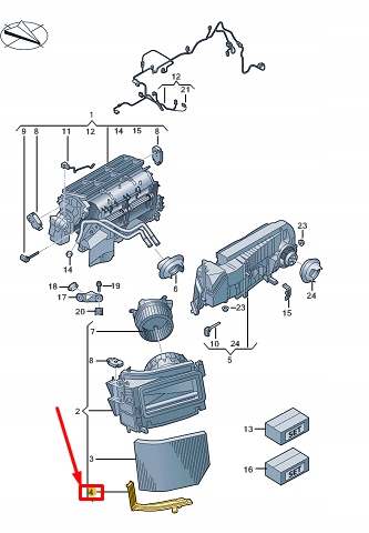 фото №1, Audi e-tron gt air кондиционер пылевой фильтр cover rhd 971819424