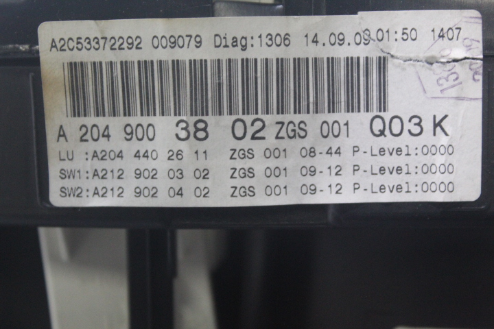 фото №3, Прилади mercedes c klasa w204