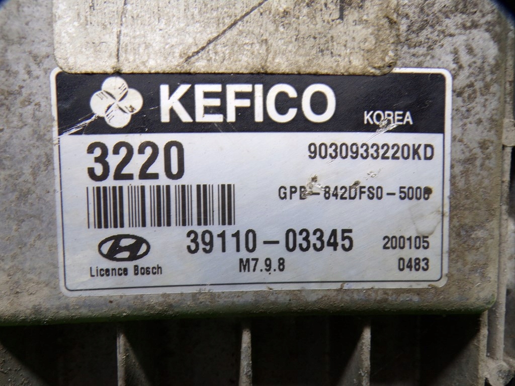 фото №7, Hyundai i20 1.3 бензин бортовой компьютер блок управления двигателя 3911003345