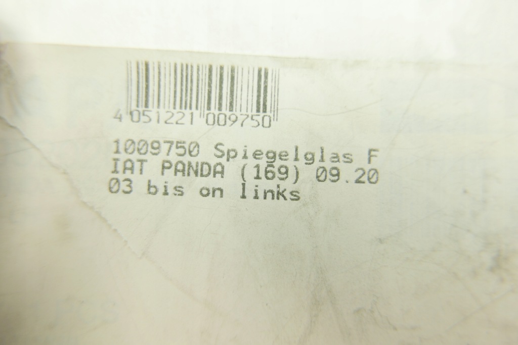 фото №5, Вкладыш стекло зеркало левая fiat panda