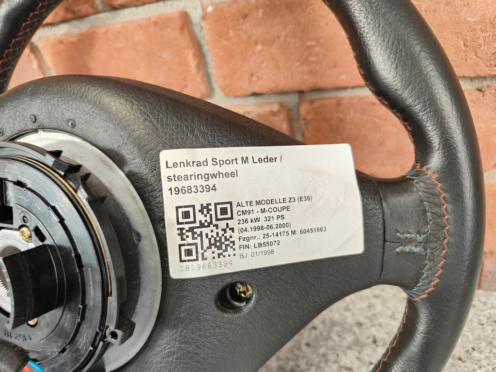 фото №16, Повітропровід bmw e36 z3 e39 e38 m набір m5 m3 шкіра оригінал стрічка 1162111