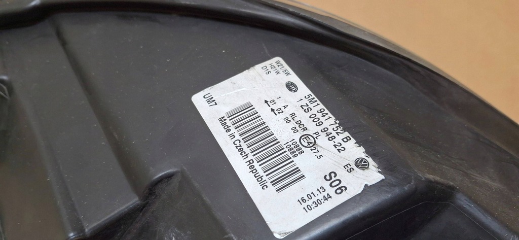 фото №14, Лампа перед передня права vw golf vi plus bi-xenon 5m1941752b