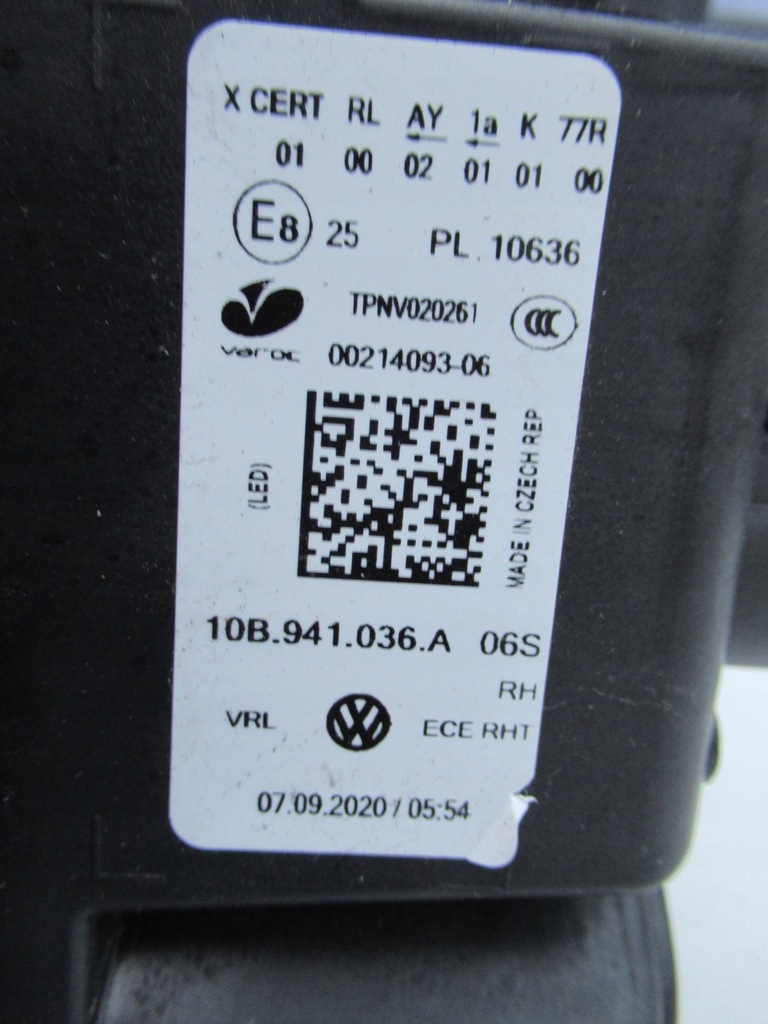 фото №14, Vw id.3 id3 лампа правая full led 10b941036a